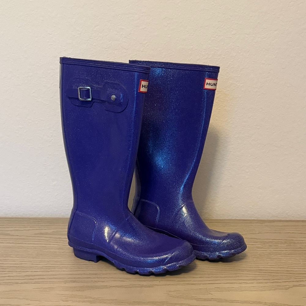 Hunter Kids Blue Boots